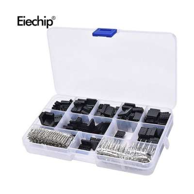 620pcs Dupont Connector 2.54mm, Dupont Cable Jumper Wire Pin Header Housing Kit, Male Crimp Pins+Female Pin Terminal Connector