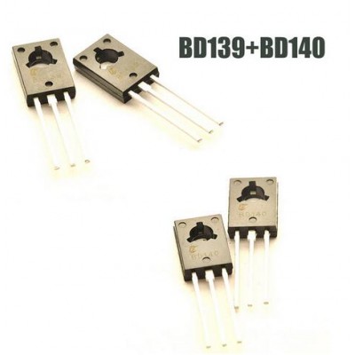 BD139+BD140 Transistor TO-126 NPN PNP 80V 1.5A TO126 Silicon Triode Transistor