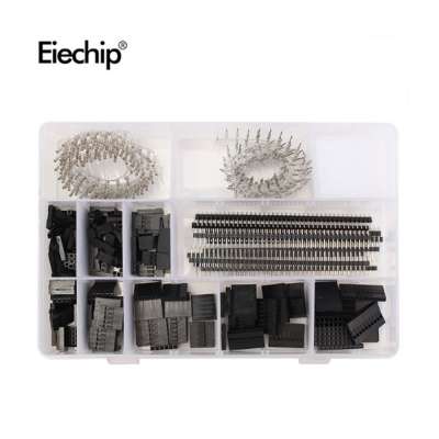 525pcs/set Set Dupont Wire Jumper Pin Header Connector Housing Kit Male Crimp Pins+Female Pin Connector Terminal Pitch With Box