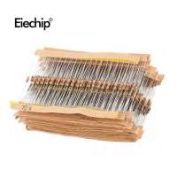 560pcs/lot 56Values 1/4W 1R-10MR Metal Film Resistor Assorted Kit 1ohm~10Mohm 5% Metal Film Resistor pack Assortment Set 1R-1MR