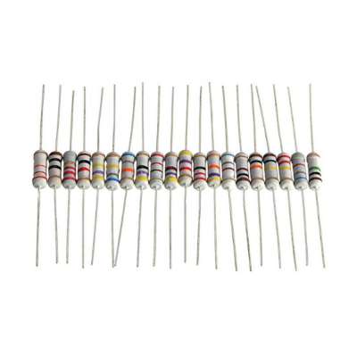 200pcs/lot 20 Value*10pcs 1W 5% Resistors Resistance Assortment Kit 10 ohm - 1M ohm Set 11X3mm Electronic lovers Resistor Set