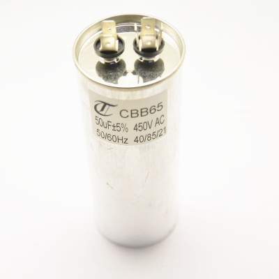 450V 50UF CBB65 air conditioning starting capacitor volume 125*50 Compressor Capacitor