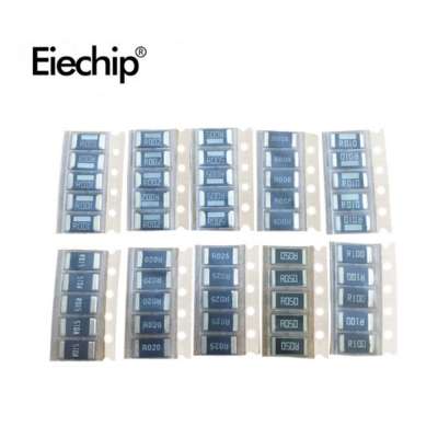 50PCS Alloy resistance 2512 SMD Resistor Samples kit ,10 kindsX5pcs=50pcs R001 R002 R005 R008 R010 R015 R020 R025 R050 R100